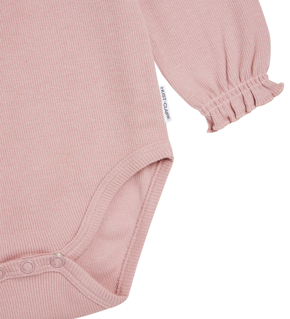 Hust and Claire Body L/æ - Rib - Beatrix - Dusty Rose