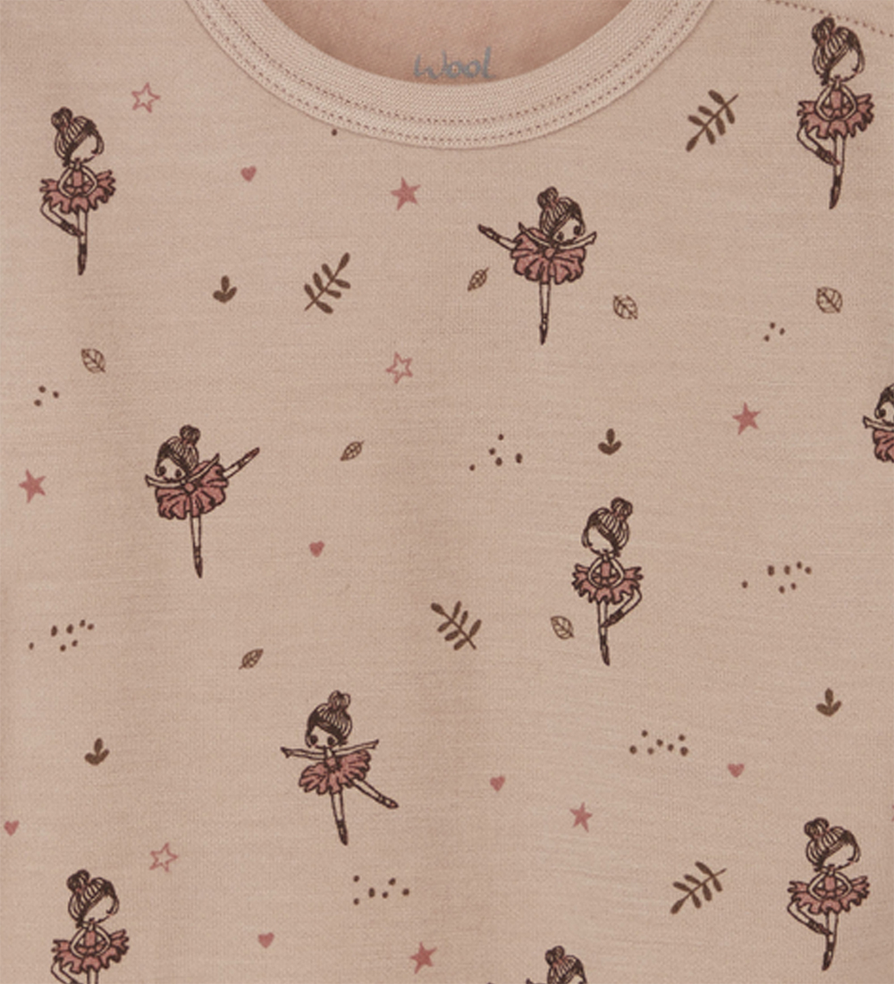 Hust and Claire Bodysuit L/æ - Wool/Bamboo - Baloo - Rose Cloud