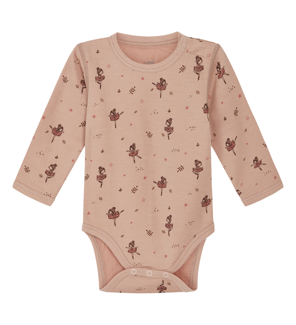 Hust and Claire Bodysuit L/æ - Wool/Bamboo - Baloo - Rose Cloud