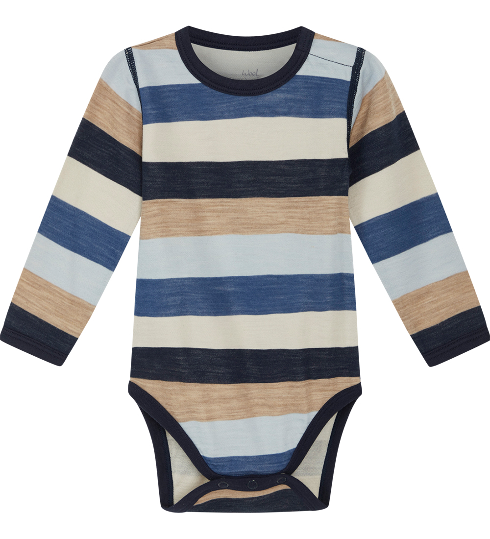 Hust and Claire Bodysuit L/æ - Wool/Bamboo - Baloo - Cloud Blue