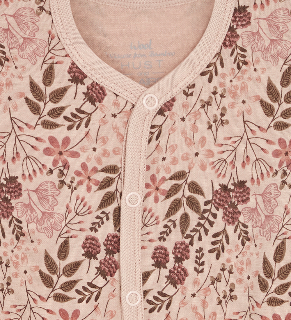 Hust and Claire Nightsuit - Wool/Bamboo - Manu - Rose Cloud w. B