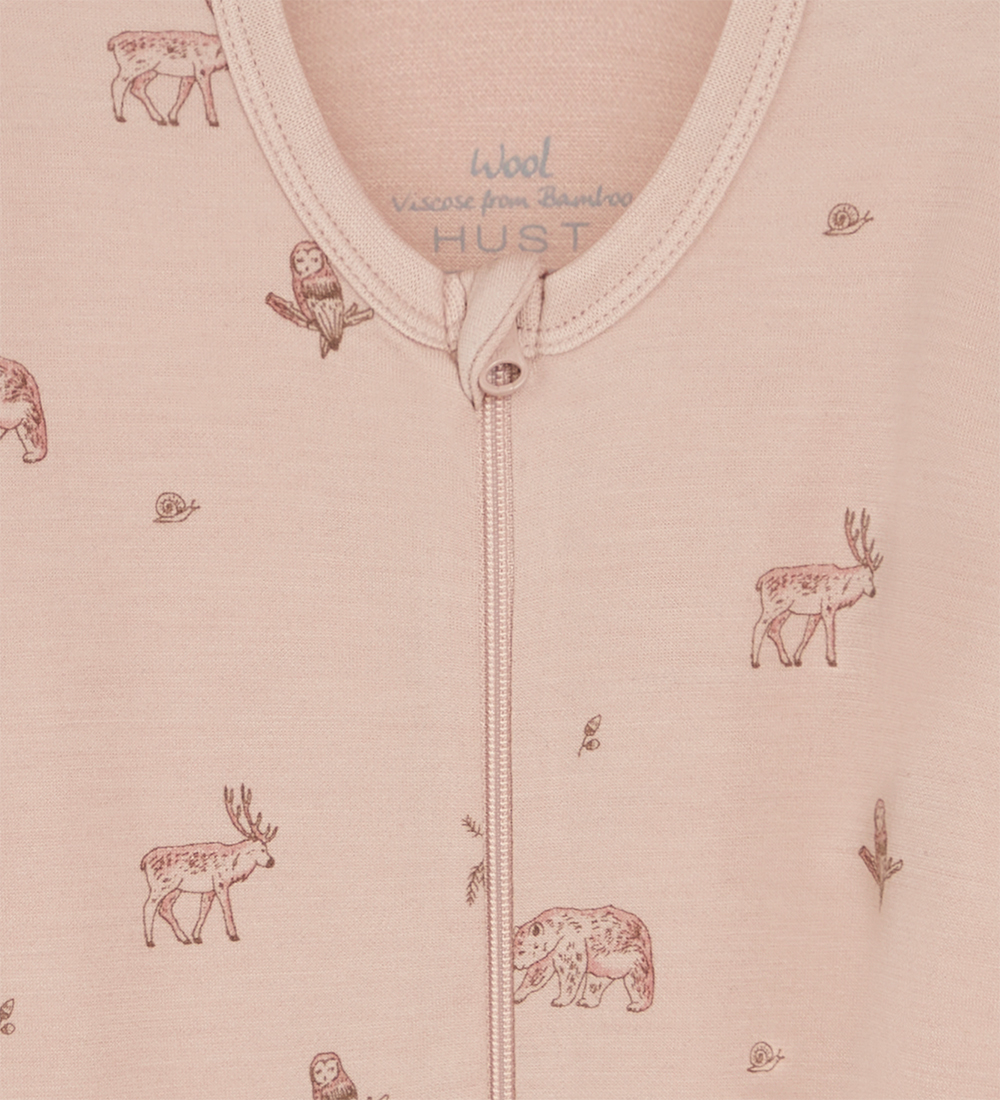 Hust and Claire Jumpsuit - Wool/Bamboo - Manu - Rose Cloud w. An