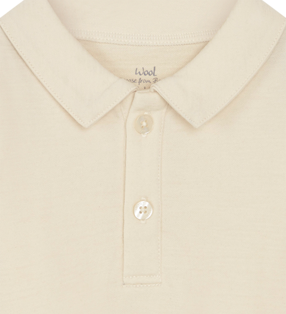 Hust and Claire Polo body L/æ - Wool/Bamboo - Baldur - Ecru