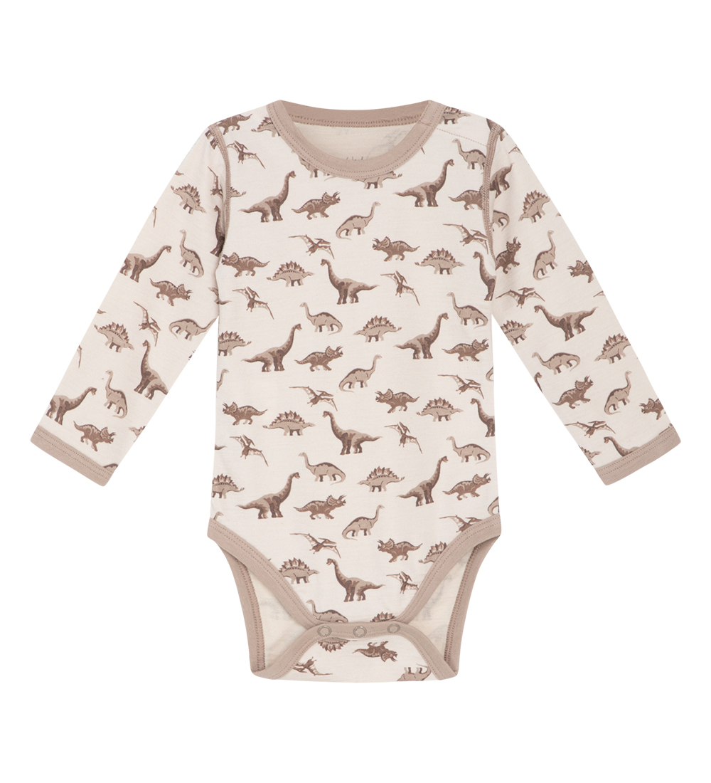 Hust and Claire Bodysuit L/æ - Wool/Bamboo - Baloo - Mocha w. Di