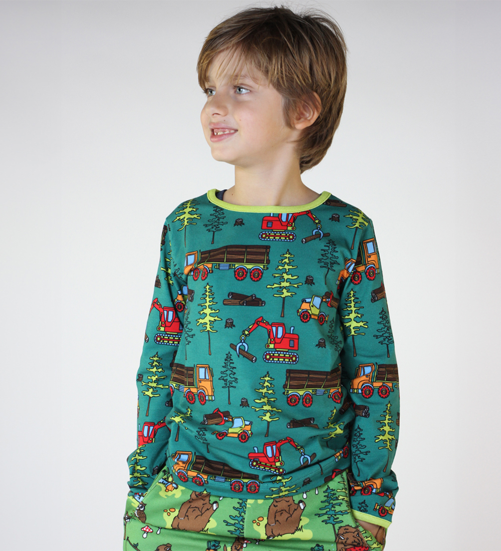 Blouse Småfolk - Pétrole Green