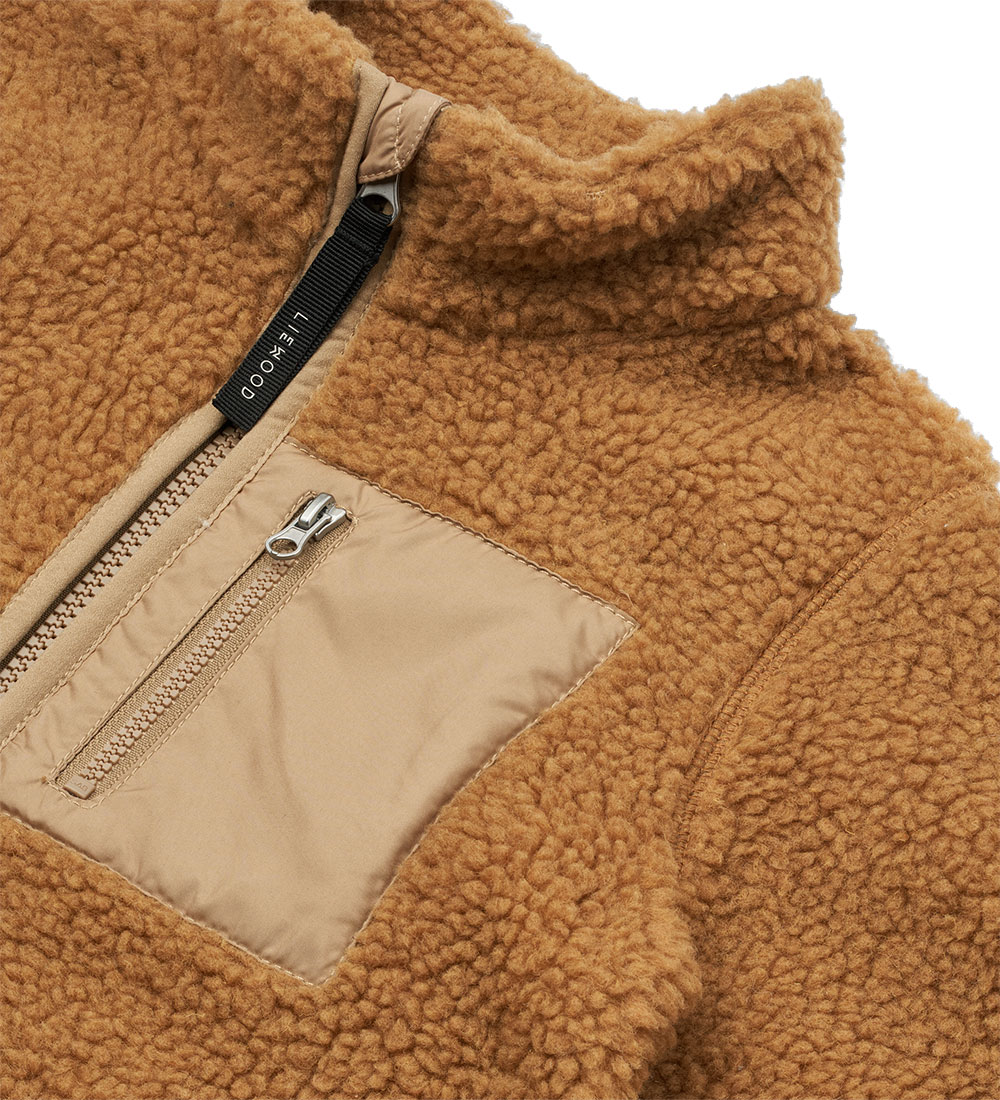 Liewood Fleece Jacket - Nolan - Golden Caramel Oat Mix