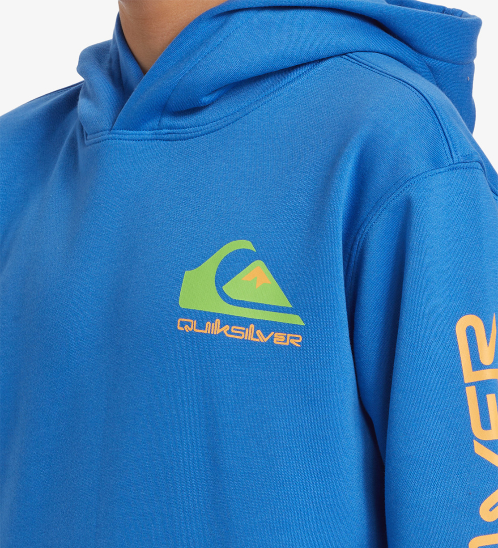 Quiksilver Hoodie - Omni Logo - Blue w. Orange