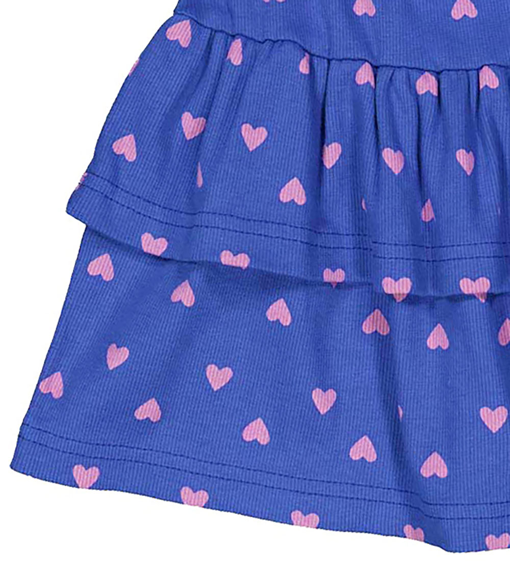 Freds World Skirt - Rib - Heart - Star Blue/Pink Haze