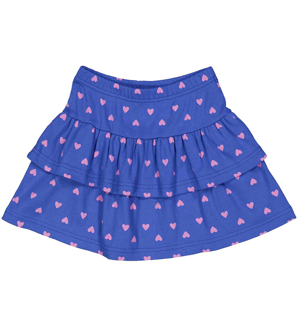Freds World Skirt - Rib - Heart - Star Blue/Pink Haze