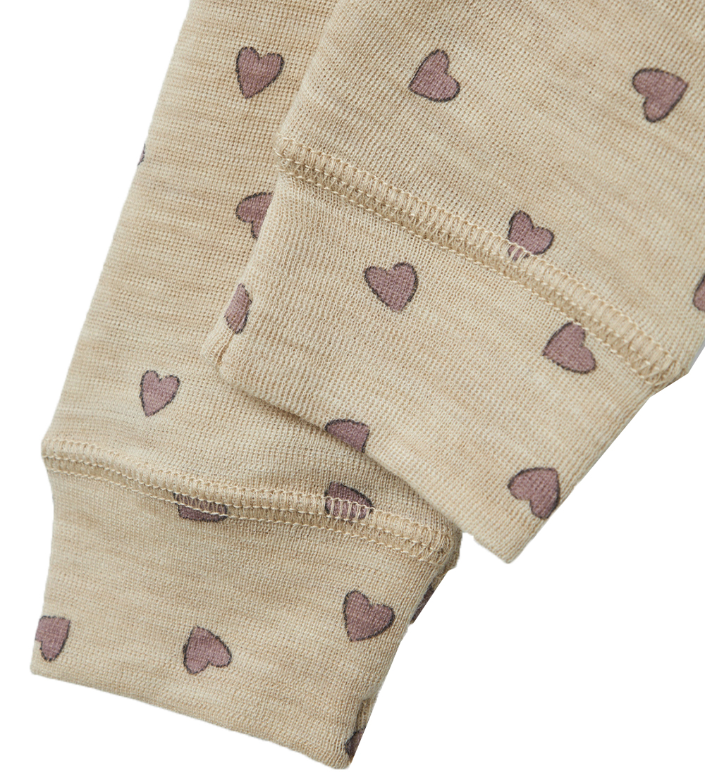 Name It Leggings - ull - NbfWang - Pure Cashmere M. Hjörtu