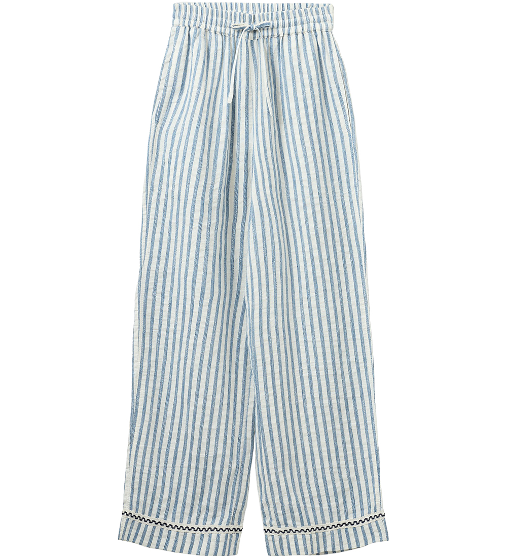 Sofie Schnoor Trousers - Federal Blue w. Stripes