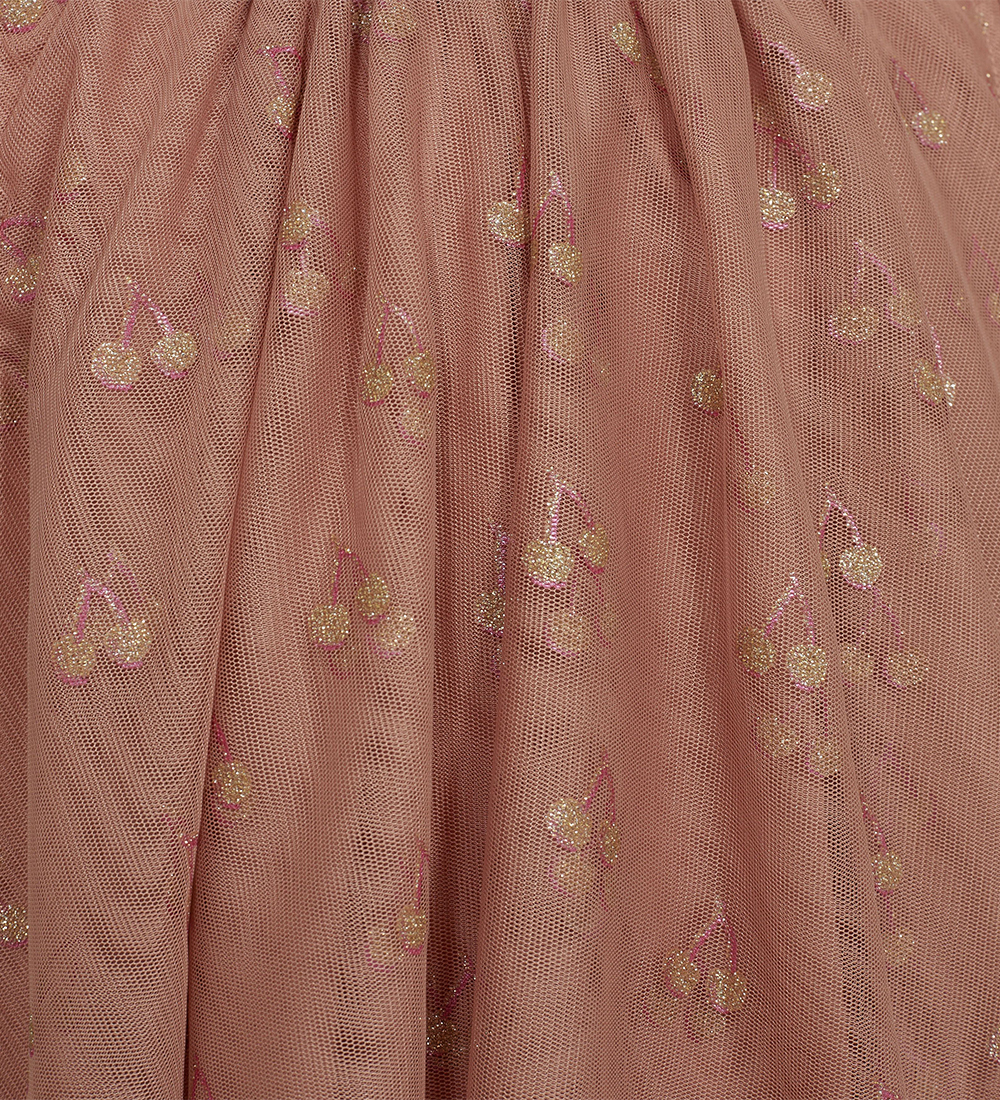 Sofie Schnoor Kleid - Rosig Brown m. Kirsche/Glitzer