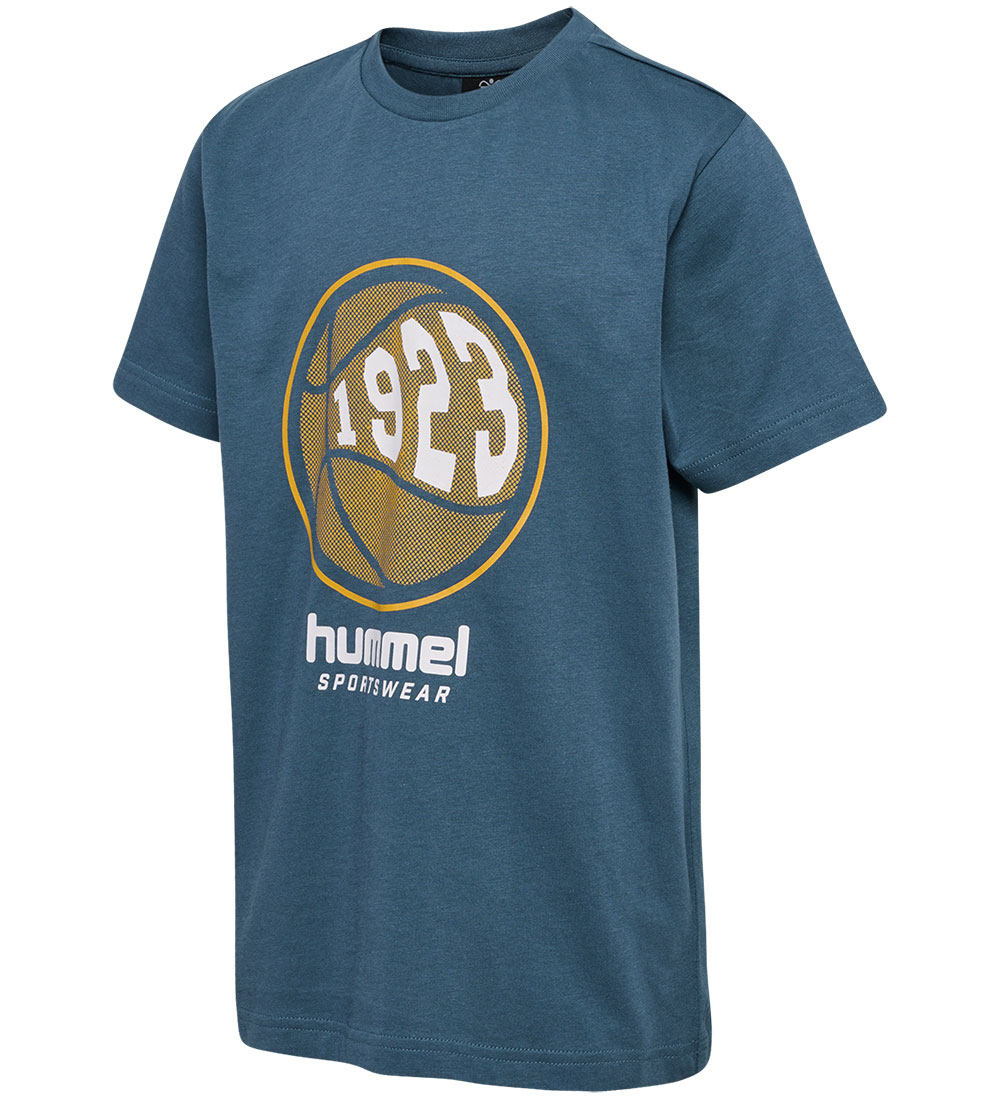Hummel T-shirt - hmlLeo - Bering Sea