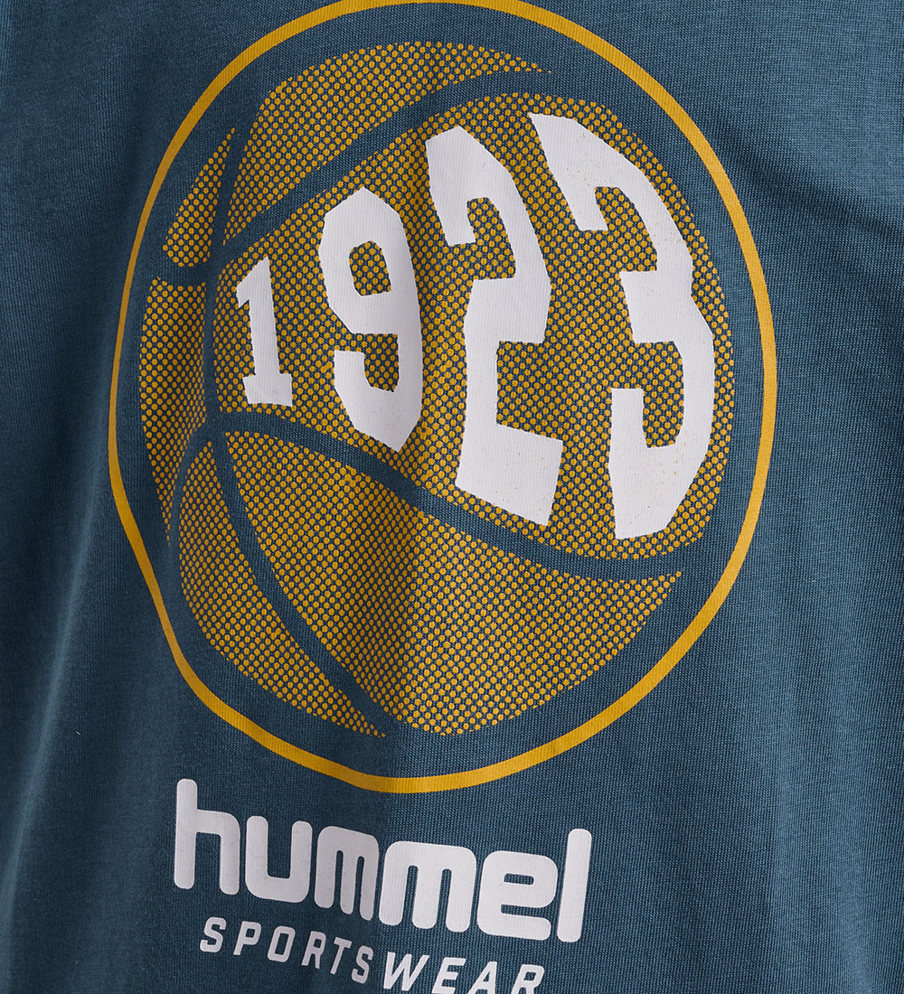 Hummel T-shirt - hmlLeo - Bering Sea