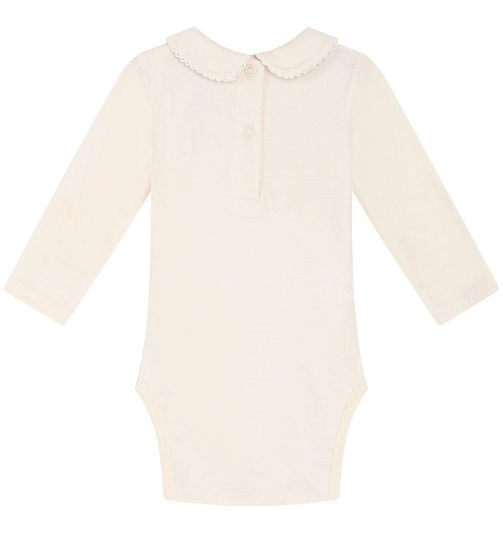 Hust and Claire Bodysuit L/æ - Wool/Bamboo - Beate - Ecru