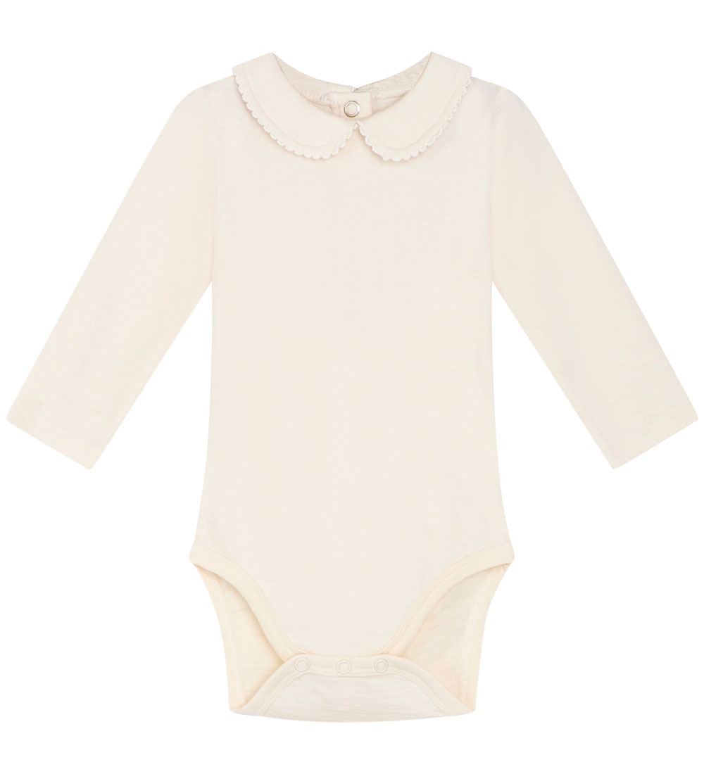 Hust and Claire Bodysuit L/æ - Wool/Bamboo - Beate - Ecru