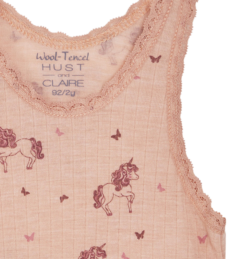 Hust and Claire Undershirt - Wool/Tencel - Rib - Fricel - Rose C