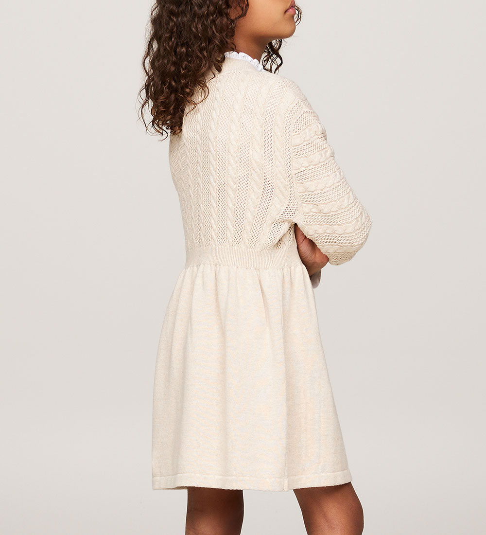 Tommy Hilfiger Dress - Knitted - Cable - Heathered Oat