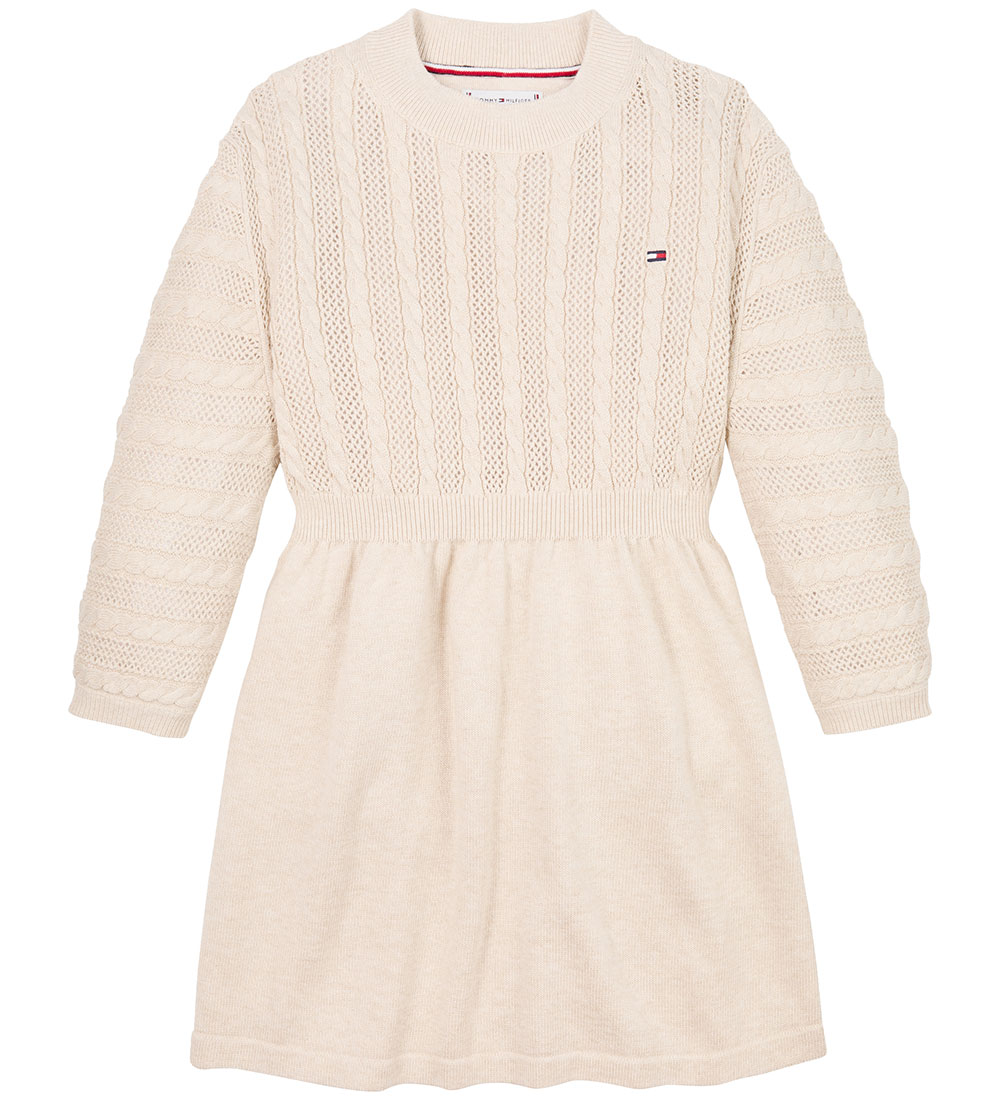 Tommy Hilfiger Dress - Knitted - Cable - Heathered Oat