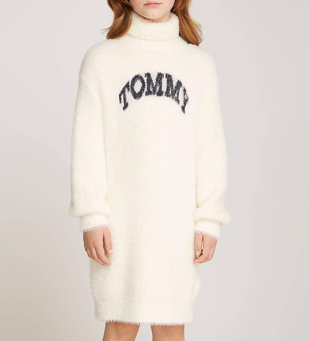 Tommy Hilfiger Dress - Knitted - Turtleneck Fluffy - Ivory Petal