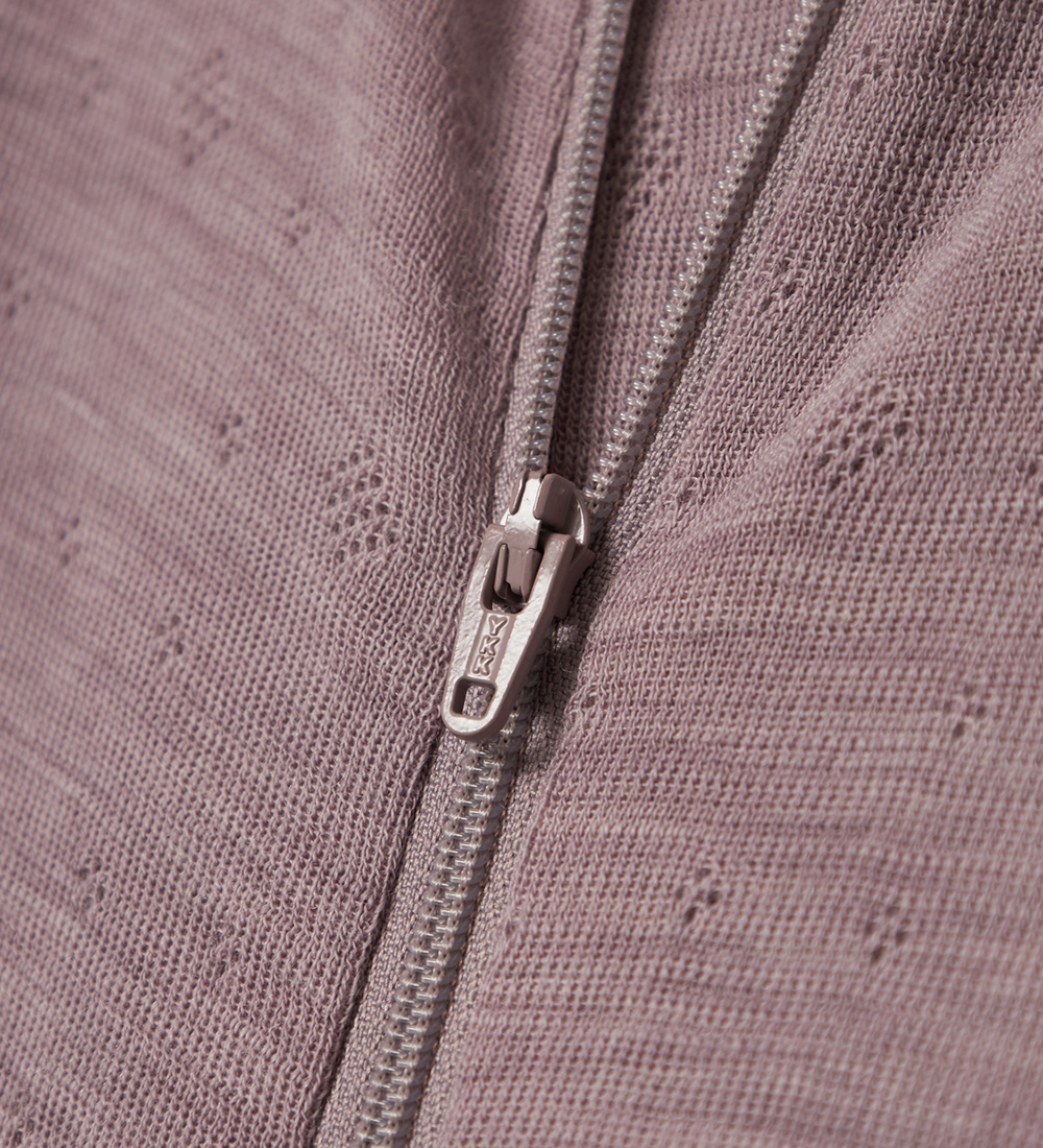 Name It Nightsuit - Wool - Noos - NmfWang - Purple Dove w. Point