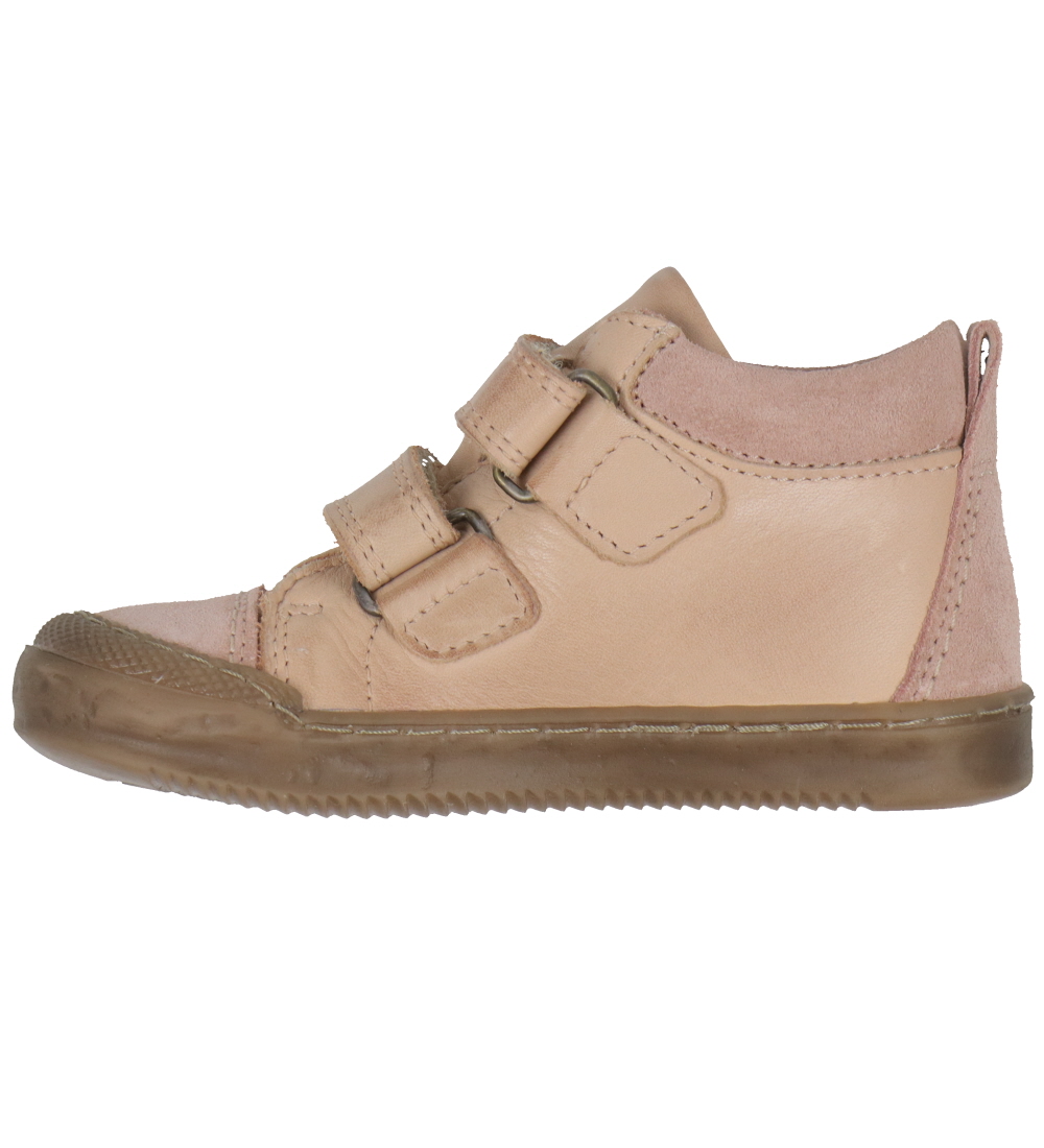 Pom Pom Shoe - Sneaker Velcro - Old Rose
