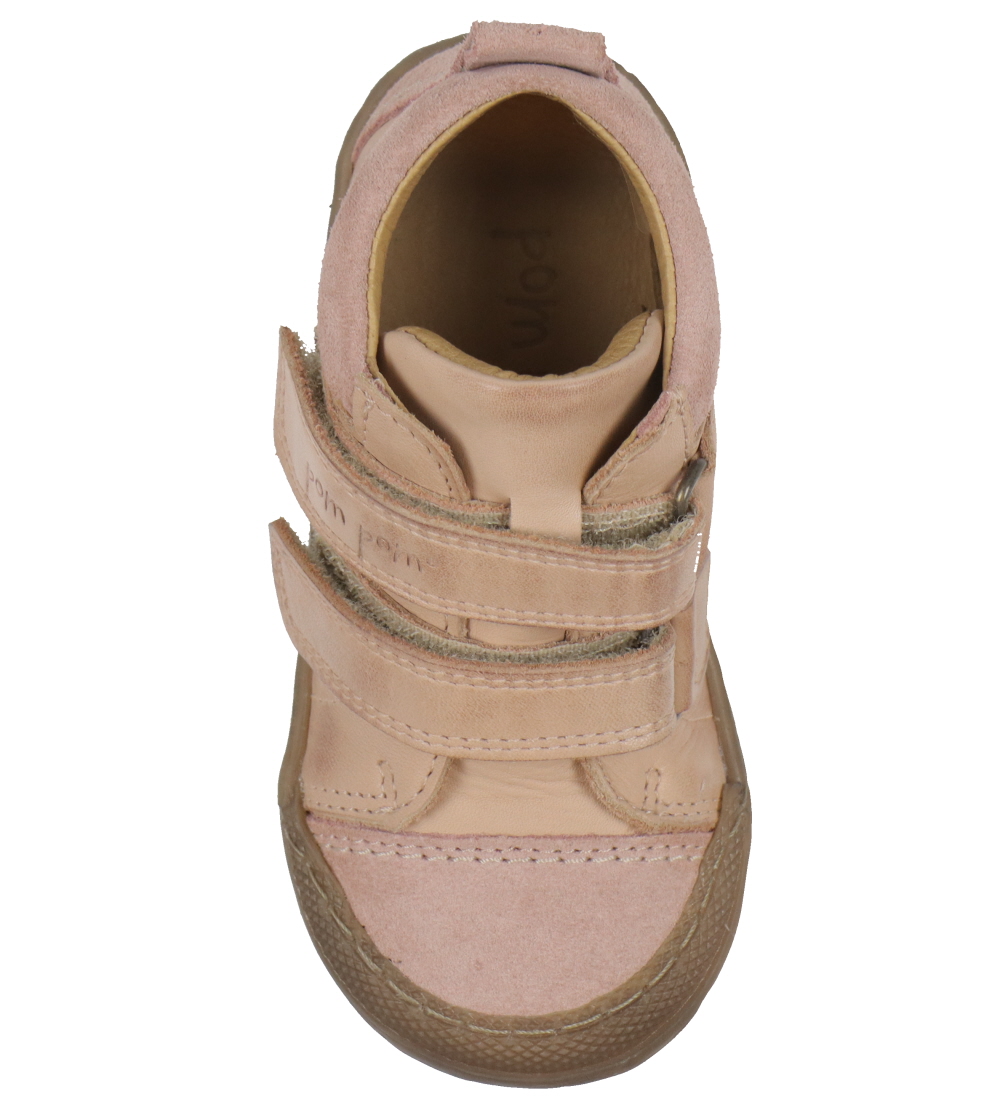 Pom Pom Shoe - Sneaker Velcro - Old Rose