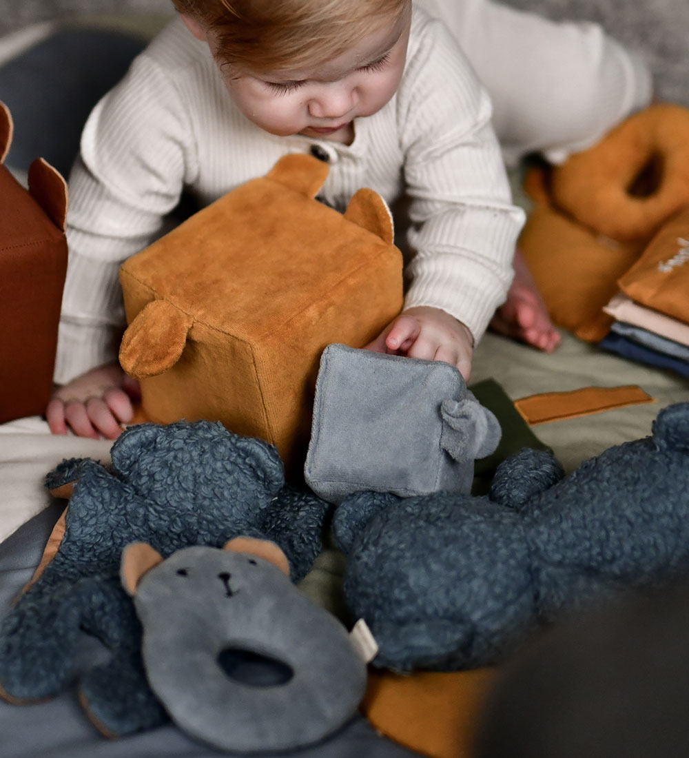 Hochet Fabelab - Ours - Pigeon Blue