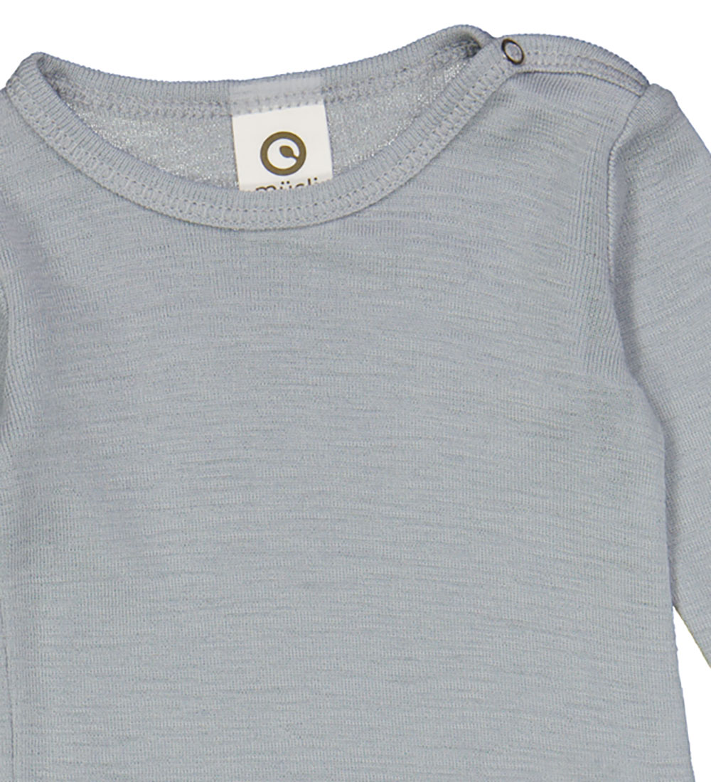 Müsli Bodysuit L/æ - Wool - Woolly - Jasmine Blue