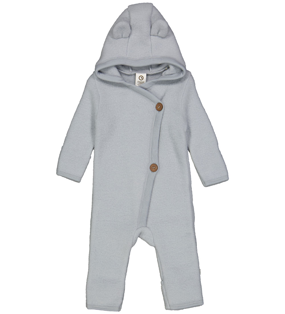Müsli Fleece Suit - Wool - Woolly - Jasmine Blue