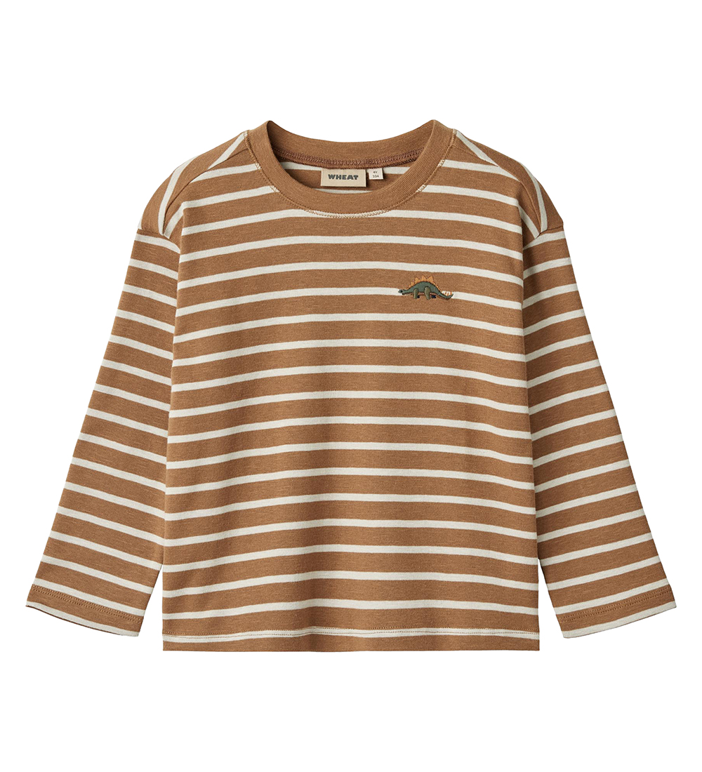 Wheat Blouse - Dallas - Caramel Stripe