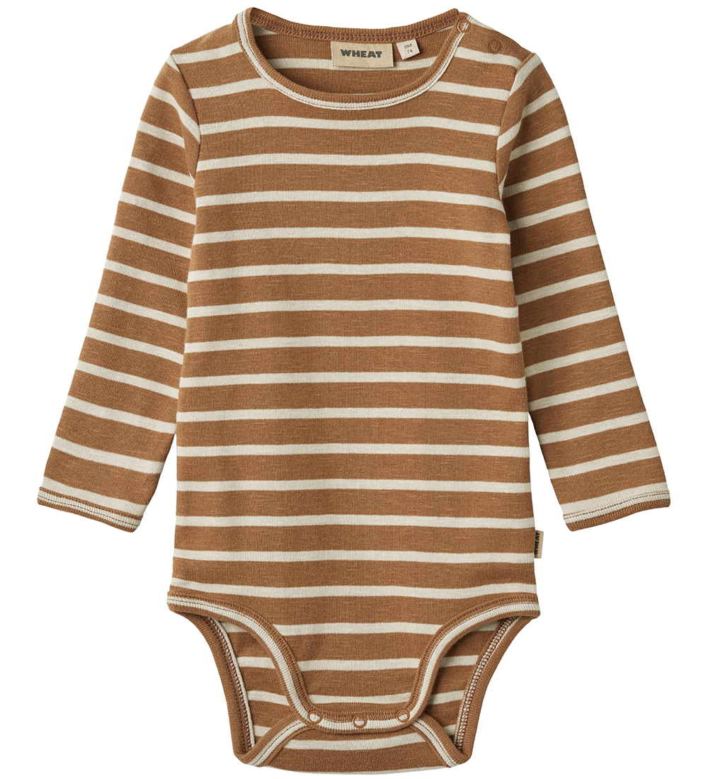 Wheat Bodysuit L/æ - Berti - Caramel Stripe