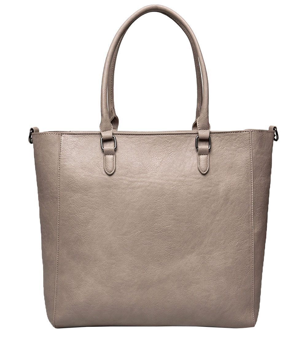 Rosemunde Shopper w. Clutch - 2 In 1 - Grey Black/Oxide