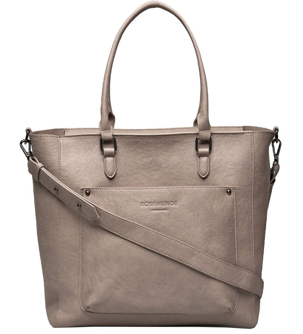 Rosemunde Shopper w. Clutch - 2 In 1 - Grey Black/Oxide