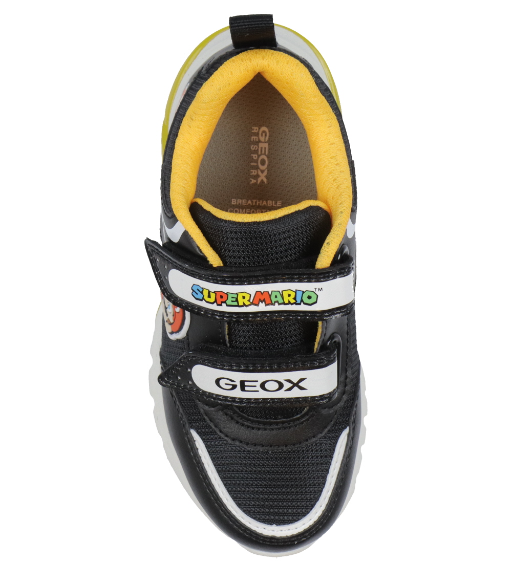 Geox Schoenen m. Licht - J Ciberdron - Super Mario - Zwart/Geel
