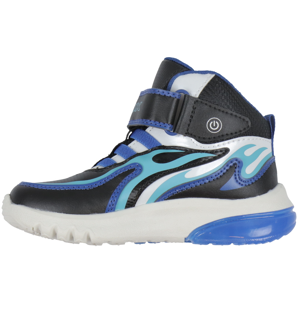 Geox Stiefel m. Light - J Ciberdron - Schwarz/Royal