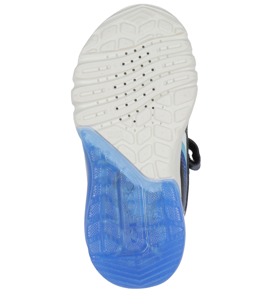 Geox Stiefel m. Light - J Ciberdron - Schwarz/Royal