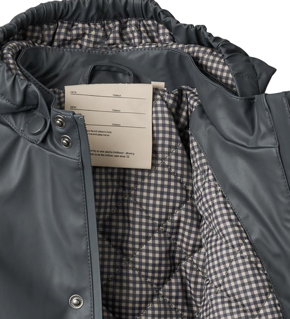 Wheat Rain Jacket w. Termo - PU - Aju - Dark Ink