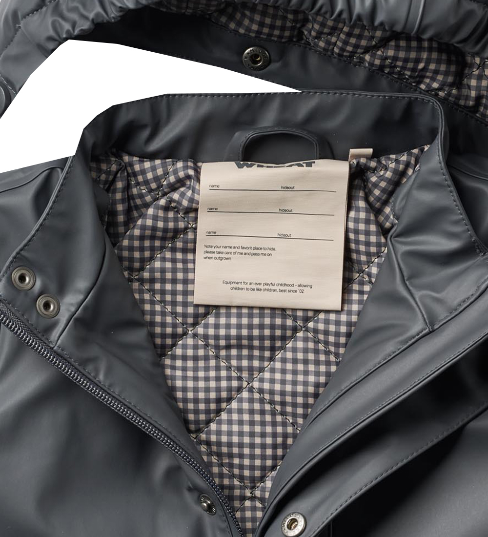 Wheat Rain Jacket w. Termo - PU - Aju - Dark Ink