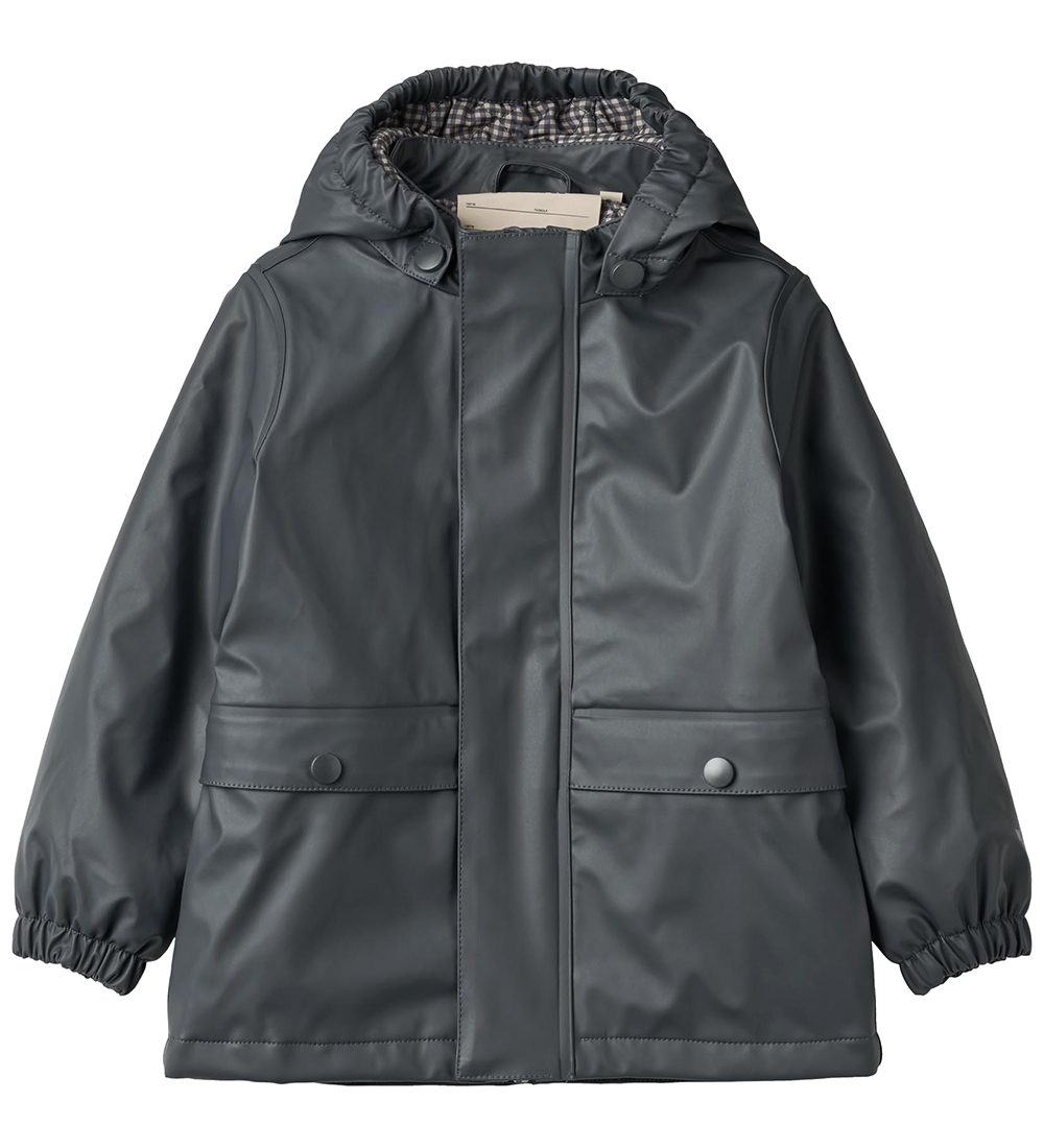 Wheat Rain Jacket w. Termo - PU - Aju - Dark Ink
