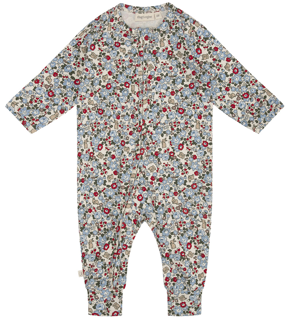 That's Mine Jumpsuit - Elliotte - Flora bunnies rouge