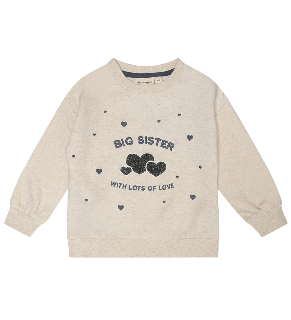 That's Mine Sweatshirt - Finley - Light Cream melange