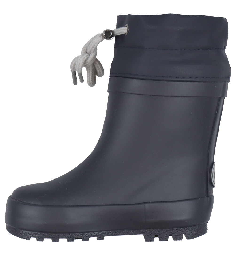 Wheat Thermo Boots - Solid - Navy Bear