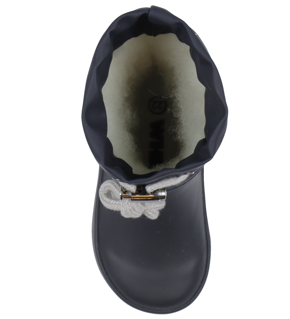 Wheat Thermo Boots - Solid - Navy Bear