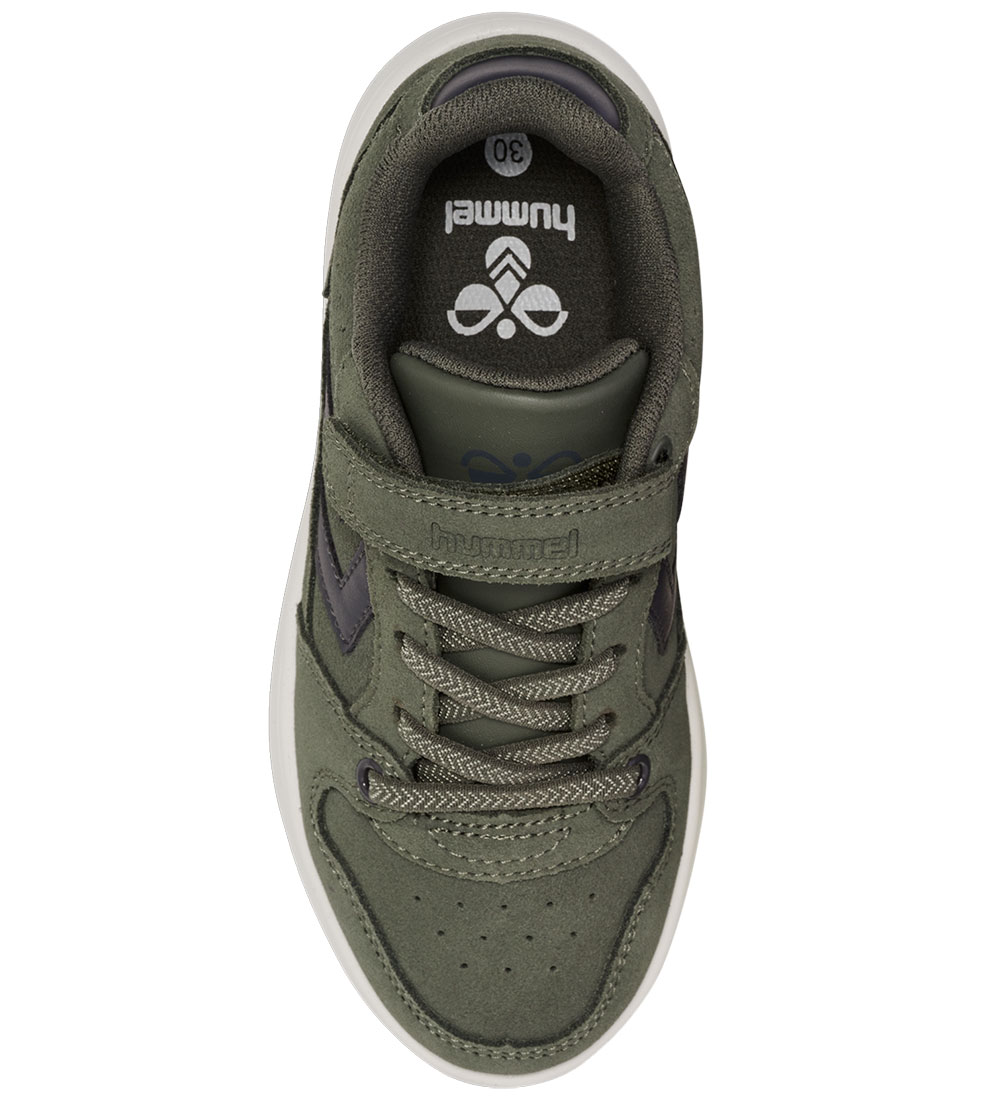 Hummel Shoe - ST. Power Play Suede Jr - Dusty Olive