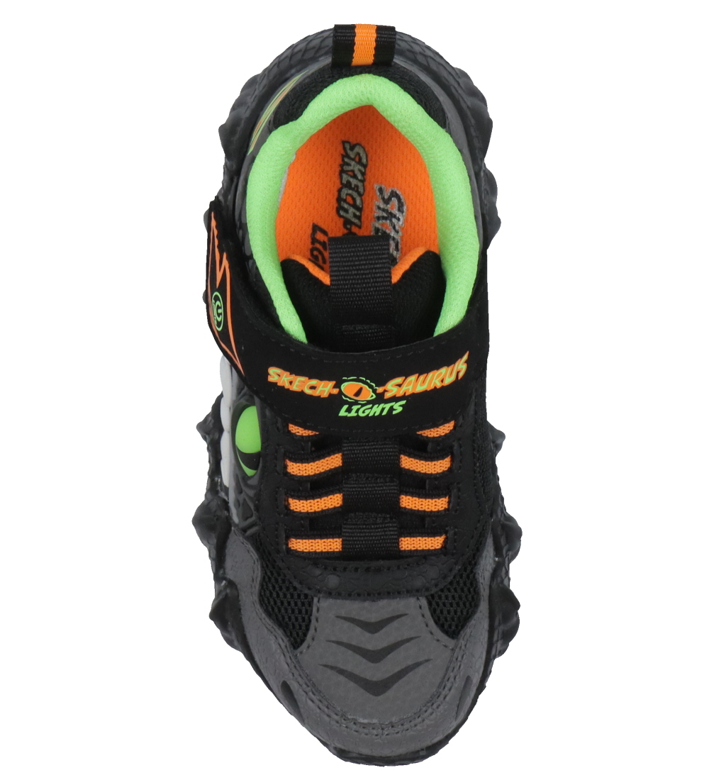 Skechers Skor m. Ljus - Skech-O-Saurus - Svart/Grå
