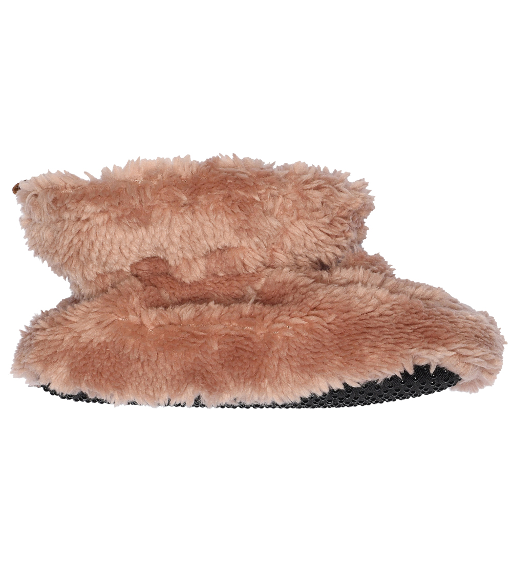 Melton Booties - Bear Fluffy - Burlwood