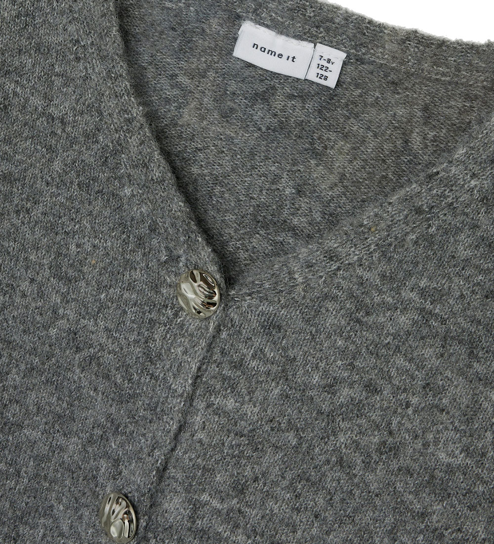 Name It Cardigan - Knitted - NkfNacola - Grey Melange