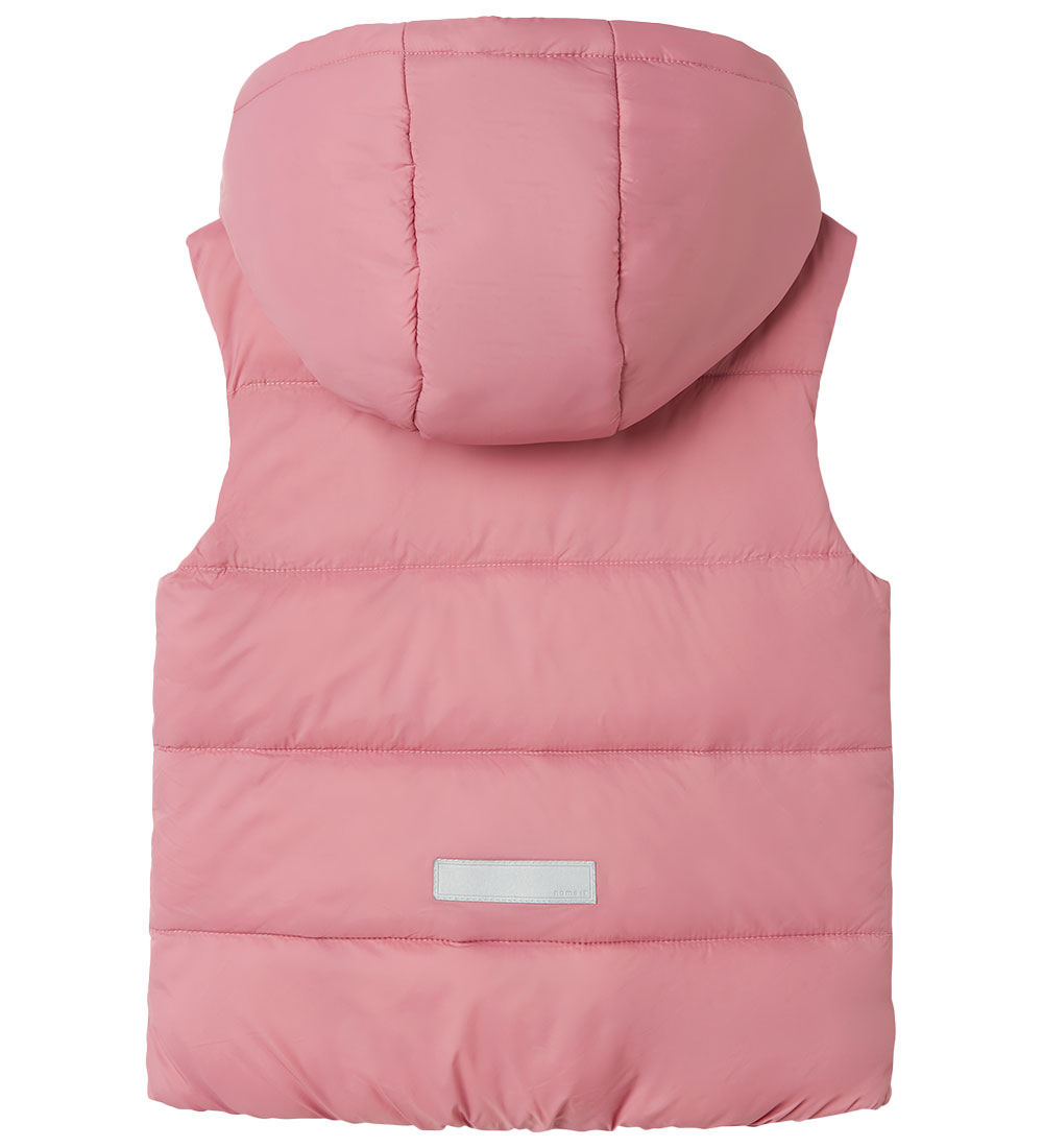 Name It Padded Gilet - NmfMonay - Lilas w. Print