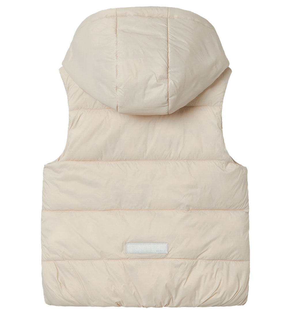 Name It Puffer Vest - NmfMonay - Moonbeam w. Print